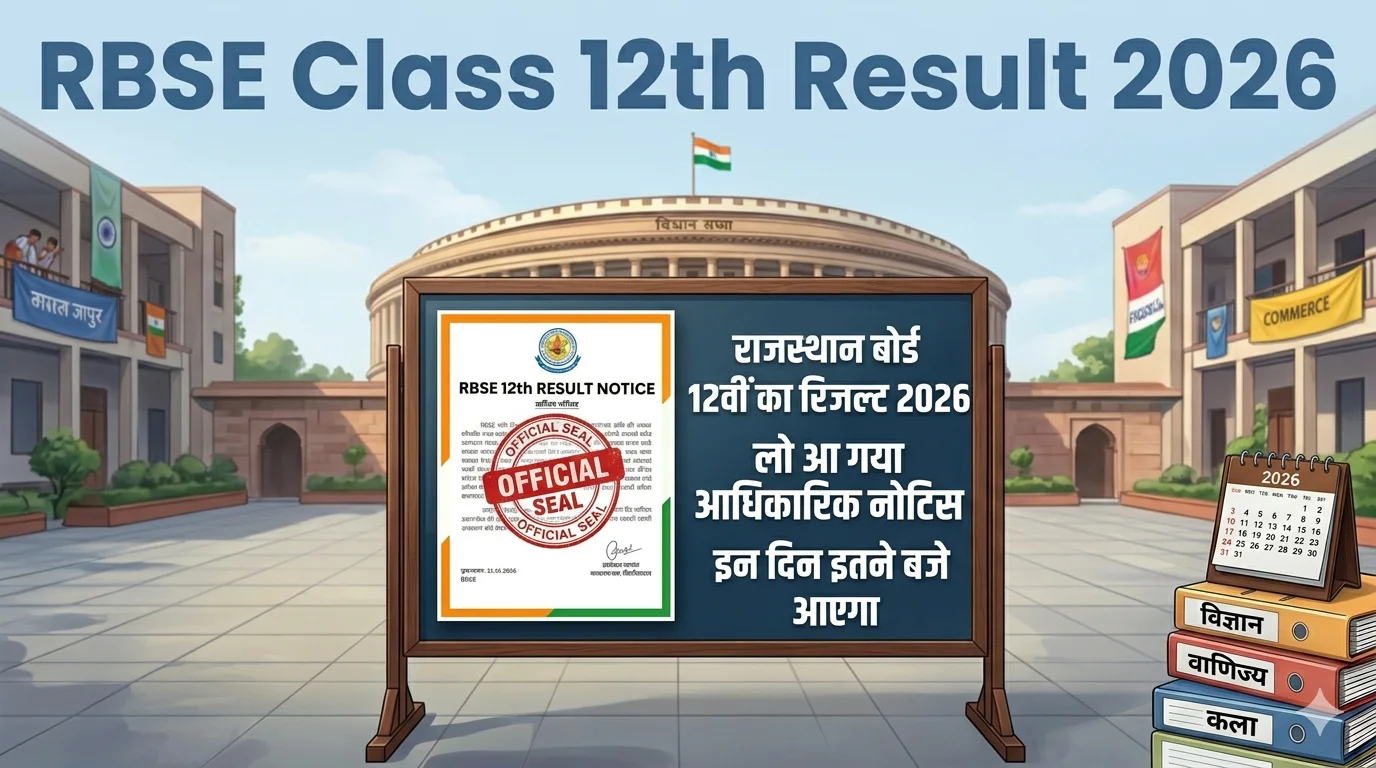 RBSE Class 12th Result 2026